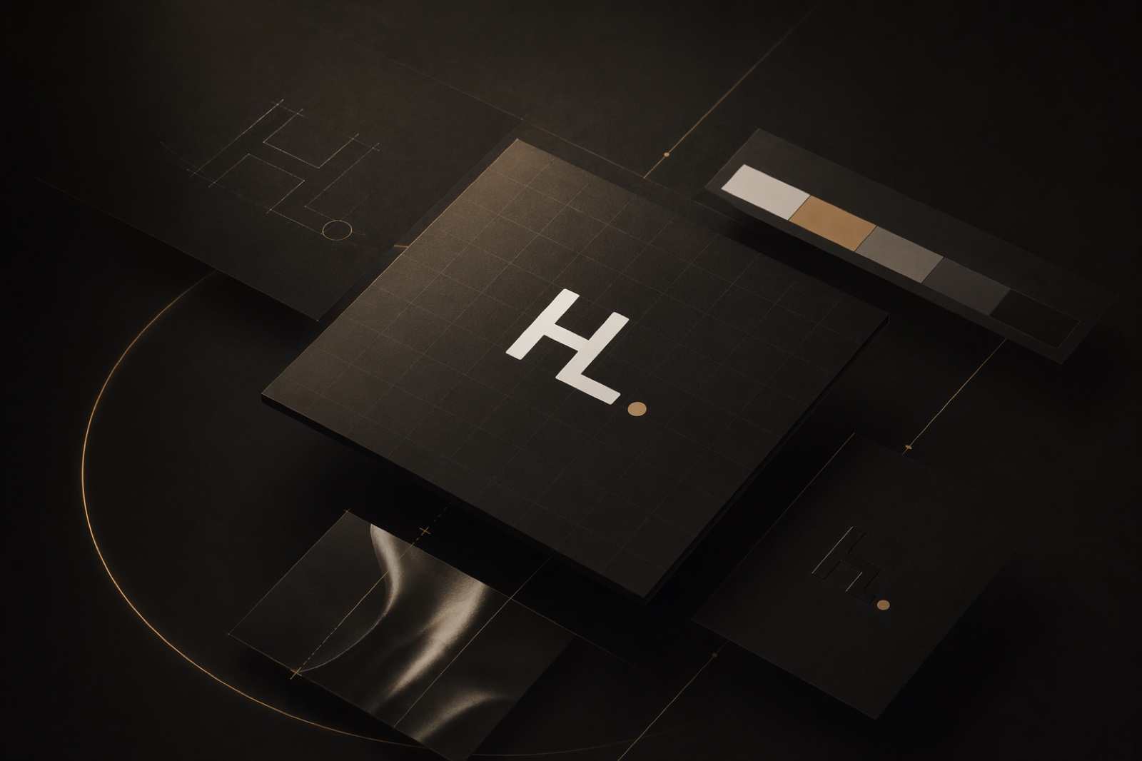 Système d'identité de marque HelvixLabs — logo, palette et déclinaisons